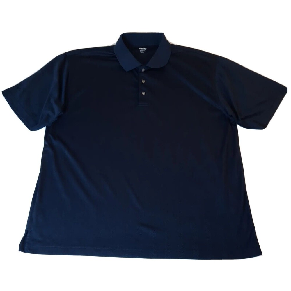Ping Collection Performance Dynamics Mens Navy Blue Golf Short Shirt sz. XXL